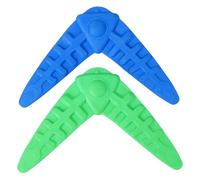 LOORGVEL 2 Piezas Juguetes Interactivos para Perros Resistentes Mordeduras Diseño Divertido Forma de Boomerang para Entrenamiento y Ejercicio al Aire Color Aleatorio Color Aleatorio