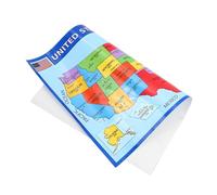 LOORGVEL 2 piezas Mapa de Estados Unidos para Aprendizaje Póster Educativo de Geografía Color Brillante de Carteles para Aula y Decoración Infantil