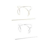 LOORGVEL 2 piezas Metal Hair Bun Holder Vintage Irregular Curved Hair Stick Elegant For Weddings And Daily Styling In And