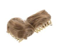 LOORGVEL 2 piezas Mini Pinza Garra para Moño Postizo Accesorio de Peluca Sintética para Mujer Clip Antideslizante para Recogidos Elegantes y Moños Despeinados para Bodas y Uso Diario