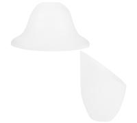 LOORGVEL 2 piezas Pantallas de Lámpara Plásticas Inclinadas de Unidades Diseño Simple y Resistente Cubiertas Decorativas para Lámparas de Mesa Práctico y Duradero para Iluminación