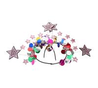 LOORGVEL 2 Piezas Star Boppers Headbands para Año Diademas Brillantes con de Cinco Puntas Accesorios de Cabello Cómodos y Coloridos para Celebraciones Festivas