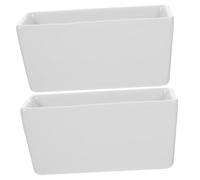 LOORGVEL 2 piezas Tarros Cerámicos Rectangulares para Azúcar y Leche Cuencos Esmaltados para Almacenamiento Limpio y Uso Microondas Aptos para Café y Papilla