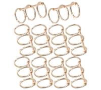 LOORGVEL 20 piezas Anillas Metálicas para Encuadernar de Anillos de Hierro de Estructura Segura de Tres Anillos para Álbumes de Fotos Diarios de Viaje y Archivadores Escolares