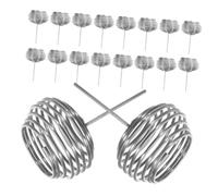 LOORGVEL 20 Piezas Caja Fertilizante para Bonsái Acero Inoxidable Cestas Esféricas para Fertilización Precisa de Orquídeas y Plantas Pequeñas Accesorio Jardinería Control Nutrientes