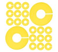 LOORGVEL 20 Piezas Divisores de Reutilizables para Ropa Separadores Redondos de Plástico para Armarios y Perchas Marcadores Escribibles para Organización de Ropa Hogar y Tiendas