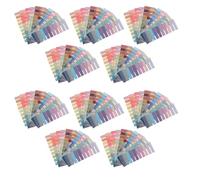 LOORGVEL 2000 Pestañas Adhesivas para Anotaciones en 100 Colores Separadores Índice Autoadhesivos para Libros y Archivos Marcadores de Estudio Reutilizables para Oficina y Escuela