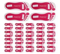 LOORGVEL 25 Pares Almohadillas Adhesivas Desechables para Protección de Pies Tapones Antideslizantes y Cómodos para Bronceado Spray Protector Preciso para Suelas Salones y Uso Móvil