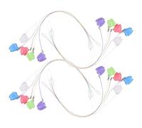 LOORGVEL 25 Piezas Caja de Recuerdos para Dientes de Leche de Plástico Caja para Guardar Dientes de Leche para Recién Nacidos Soporte para Perdidos para Fiestas Escuela Hogar