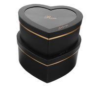 LOORGVEL 2piezas Caja De Obsequio De San Valentín Forma De Corazón Caja Para Flores y Maquillaje Para Envolver Ocasiones Especiales