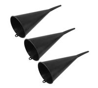 LOORGVEL 3 Piezas Embudo Aceite Automoción con Boca Ancha y Boquilla Extendida para Motores y Motos Plástico Ligero y Resistente para Relleno Sin Derrames