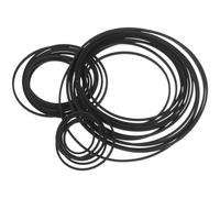 LOORGVEL 30 Correas de Caucho para Grabadora y Reproductor de Casetes, Correa Cuadrada de 1.2 Mm Plegada, 30-135 Mm, Recambio para DVD, CD y Pletinas de Casete, Accesorio Resistente