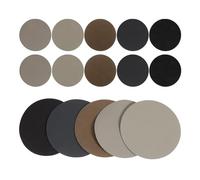 LOORGVEL 30 Discos de Papel de Lija de Agua Redondos Respaldo Flocado para Pulir Muebles, Grano Fino, Uso en Seco y Húmedo, Papeles de Lija para Amolar y Lijado Detallado