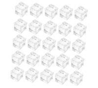 LOORGVEL 30 Piezas Cubitos Hielo Falsos de Resina Cuadrada Transparente para Decoración de Fiesta y Accesorios de Fotografía