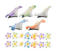 LOORGVEL 30piezas Tocado De Frangipani De Imitación Pinzas Pelo Flores Tropicales Accesorios Cabello Flores Hawaianas Para Fiestas Temáticas La Playa y Vacaciones