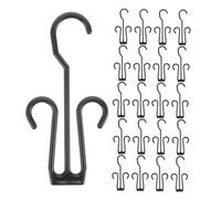 LOORGVEL 36 Piezas Perchero Plástico para Zapatos con Doble Gancho Estante Secado Deshumidificador para Zapatillas y Sandalias Organizador Multiusos para Armarios Tiendas y Entrada