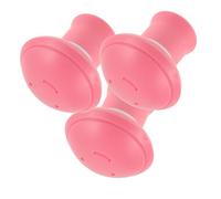 LOORGVEL 3piezas Ejercitador De Mandíbula Facial y Cuello Kit Para Tonificación De Cara y Reducción De Doble Mentón Herramienta De Yoga Facial Para Hombres y Mujeres Color Rosa