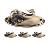 LOORGVEL 4 Ganchos para Cortinas Estilo Cisne Retro, de Metal Bronce, Estilo Victoriano, para Colgar en La Pared, para Cortinas de Rústico Vintage.