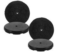 LOORGVEL 4 Piezas Almohadillas de Goma Redondas para Elevador de Coche Antideslizantes y Duraderas Soporte Seguro para Gato Hidráulico Protección contra Desgaste para Taller Automotriz