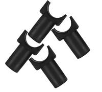 LOORGVEL 4 Piezas Guía de Riel de Repuesto para Silla de Ruedas Soporte U-shaped de Plástico Resistente Accesorios para Sillas de Ruedas Adultos Piezas de Mantenimiento de Transporte
