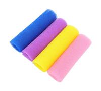 LOORGVEL 4 Piezas Paños Exfoliantes de Nylon Elástico para Ducha y Sauna Toallas Corporales Coloridas para Limpieza Profunda y Eliminación de Piel Muerta
