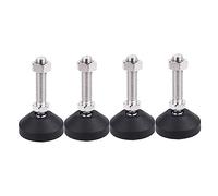LOORGVEL 4 Piezas Pies Niveladores Ajustables para Muebles Soporte Antideslizante y Amortiguador con Rodamiento Metálico para Equipos Mecánicos y Estantes Dxmx