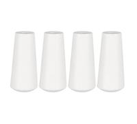 LOORGVEL 4 Tiradores de persiana de Madera White, Extremos del cordón de tracción, Accesorios de Estilo Minimalista para particiones y persianas de Ventana, 4 Piezas