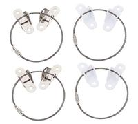 LOORGVEL 4juegos Anticaída Para Muebles Fijador De Seguridad Para Correas Antivuelco Para Armarios y Televisores y Acero Inoxidable