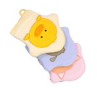 LOORGVEL 4piezas Guantes De Baño Exfoliantes Para Ñiño Diseño De Dibujos Animados Suaves Limpiadores y Masajeadores Para Baño Infantil Casa y Viaje