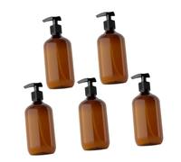 LOORGVEL 5 piezas Botellas Dosificadoras Botellas de Plástico Recargables para Loción y Maquillaje Diseño Prueba de Fugas Práctico para Viaje y Uso Diario