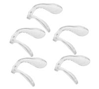 LOORGVEL 5 piezas Unidades Almohadillas Nasales de Silicona Suaves para Diseño Transpirable con Orificio Único Repuesto Cómodo y Protector para Gafas Infantiles