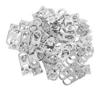 LOORGVEL 50 Colgadores para Marcos de Fotos de Aleación de Aluminio Soportes Metálicos Reforzados Clips para Marcos de 50 Piezas Ganchos Resistentes para Cuadros Espejos y Pósteres