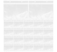 LOORGVEL 50 Hojas de Repuesto para álbumes de Fotos, Fundas Protectoras Transparentes A6 para Carpetas de Fotos y álbumes de Recortes, Insertos para Postales de 4 x 6 Pulgadas, Papel fotográfico.