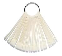 LOORGVEL 50 piezas Palos de Exhibición para Uñas Naturales Resistentes Prácticos para Pintura y Práctica de Arte de Uñas Muestrario para Esmalte y Gel Suministros de Manicura Portátil