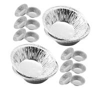 LOORGVEL 500 piezas Molde Aluminio Mini Tartaletas Moldes Redondos para Hornear Tartas y Pasteles Desechables y Resistentes para Hogar Panaderías y Repostería Profesional