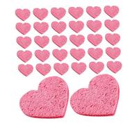 LOORGVEL 50piezas Limpiador Facial Comprimido de Corazón Esponjas Faciales de Celulosa Natural para Limpieza y Exfoliación del Rostro para Viajes