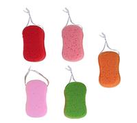 LOORGVEL 5piezas Esponja De Baño Esponjas De Ducha Corporales Creativas Limpiadoras Corporales Exfoliante De Espalda Para Uso Diario La Ducha