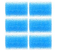 LOORGVEL 6 Almohadillas Filtrantes de Esponja para Acuario Material Filtrante Mecánico de Alta Densidad Repuesto Compatible para Filtros de Pecera Mejora la Calidad del Agua y