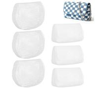 LOORGVEL 6 Hojas de Malla Plástica Plastic Canvas para Hacer Bolsos Diy, Multi-funcional y Fácil de Personalizar, Ideales para Accesorios para Bolsos y Monedero