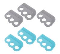 LOORGVEL 6 Piezas 6 Cepillos Quitapelusas para Mascotas de Doble Cara, Quitapelos Portátil Reutilizable para Sofás, Alfombras y Coche, Colores Verde y Gris, Paquete de 6 Unidades