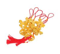 LOORGVEL 6 Piezas Colgantes de Año Chino Decoración de Festival de Primavera para Bonsái Adornos Suerte Año del Caballo para Interiores y Exteriores Regalo para Mudanza