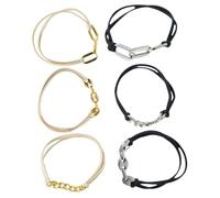 LOORGVEL 6 piezas Pulseras para Pelo Elásticas Gomas de Alta Resistencia para Mujeres Accesorios de Moda y Diseño Chic Cómodas y Ajustables para Diario y Regalo