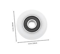 LOORGVEL 6 piezas Rodillos para Puerta de Ducha Ruedas para Mampara Corredera de Vidrio Poleas Duraderas para Baño Fácil Instalación Accesorios para Mamparas