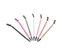 LOORGVEL 7 Piezas Brochas Dobles para Cejas y Pestañas con Peine Separador Cepillo de Precisión para Delinear y Modelar Línea del Cabello Disponibles