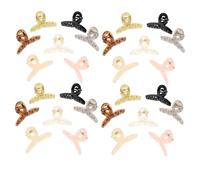 LOORGVEL 70 Piezas Mini Pinzas de Pelo Antideslizantes Transparentes Clips de Garra Pequeños para Peinados Accesorios de Cabello Colores Gel para Mujeres Niñas