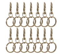 LOORGVEL 80 Unidades Ganchos Giratorios Mosquetón Bronce para Correa Perro Llavero Portátil Aleación Zinc para Manualidades y Bolsos