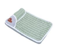 LOORGVEL Alfombra para Mascotas Almohadilla para Dormir Cachorro cojín de Felpa para Mascotas Estera del cajón del Perro Cama para Perros Cama de Cachorro Terciopelo Verde