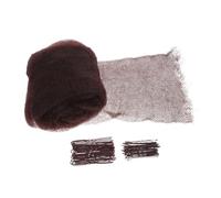 LOORGVEL Almohadillas de Volumen para Peinados Herramienta de Nylon para Levantar Raíces Clips Invisibles para Uso Diario y Viajes Color Marrón Oscuro