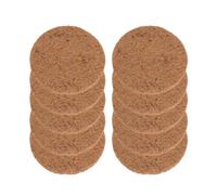 LOORGVEL Almohadillas para Nidos de Palomas 10 Piezas Tapete de Fibra Natural Ecoamigable Ligero y Duradero Accesorios para Cría y Anidación de Aves de Compañía