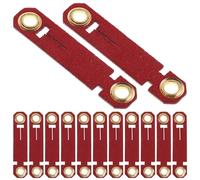 LOORGVEL Anillos para Patas de Pájaros 20 Piezas Rojos Nº 9 Bandas Antiescape Reutilizables para Loros y Aves de Corral Identificación Segura para Entrenamiento y Actividades al Aire
